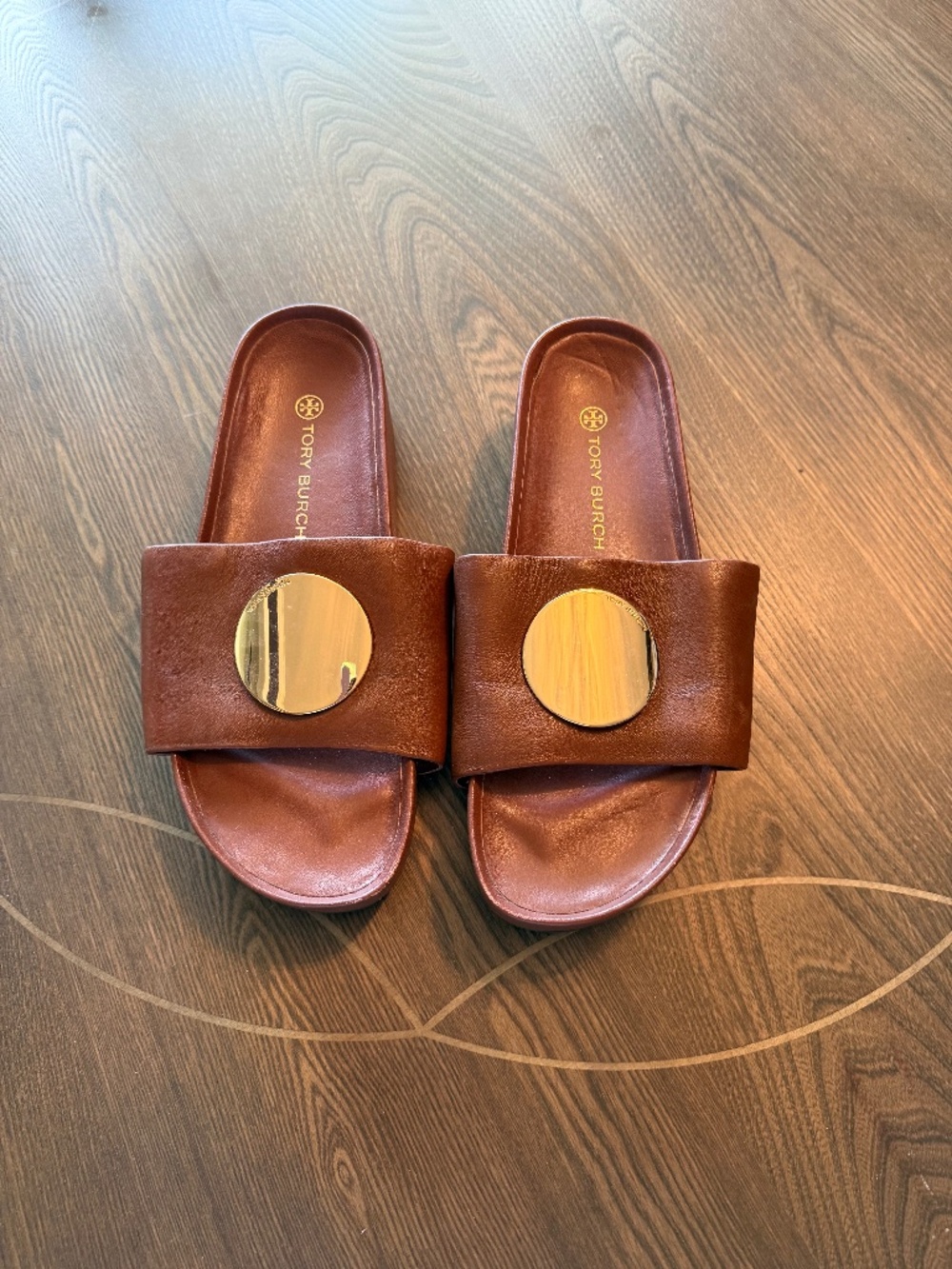 Tory Burch Patos Slide Tan